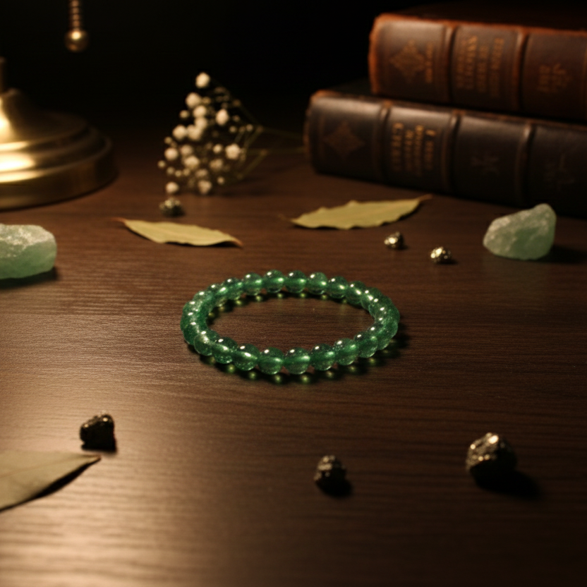 green jade crystal bracelet for balance harmony