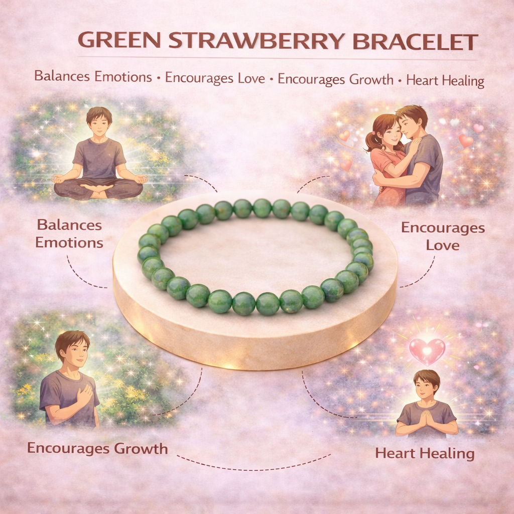 Green Strawberry Bracelet