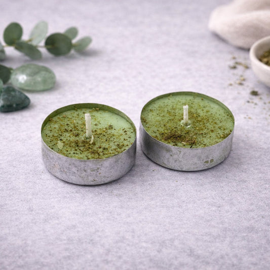 healing intention tealight for emotional and mental well being