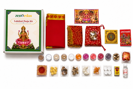ZENVEDAS Complete Laxmi Pooja Kit with Shree Yantra