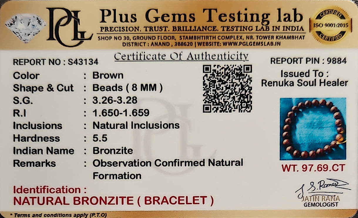 Bronzite Bracelet