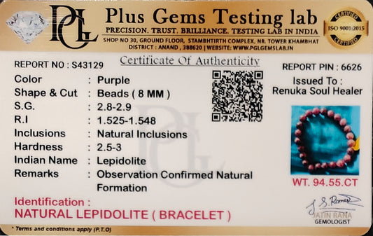 Lepidolite Bracelet