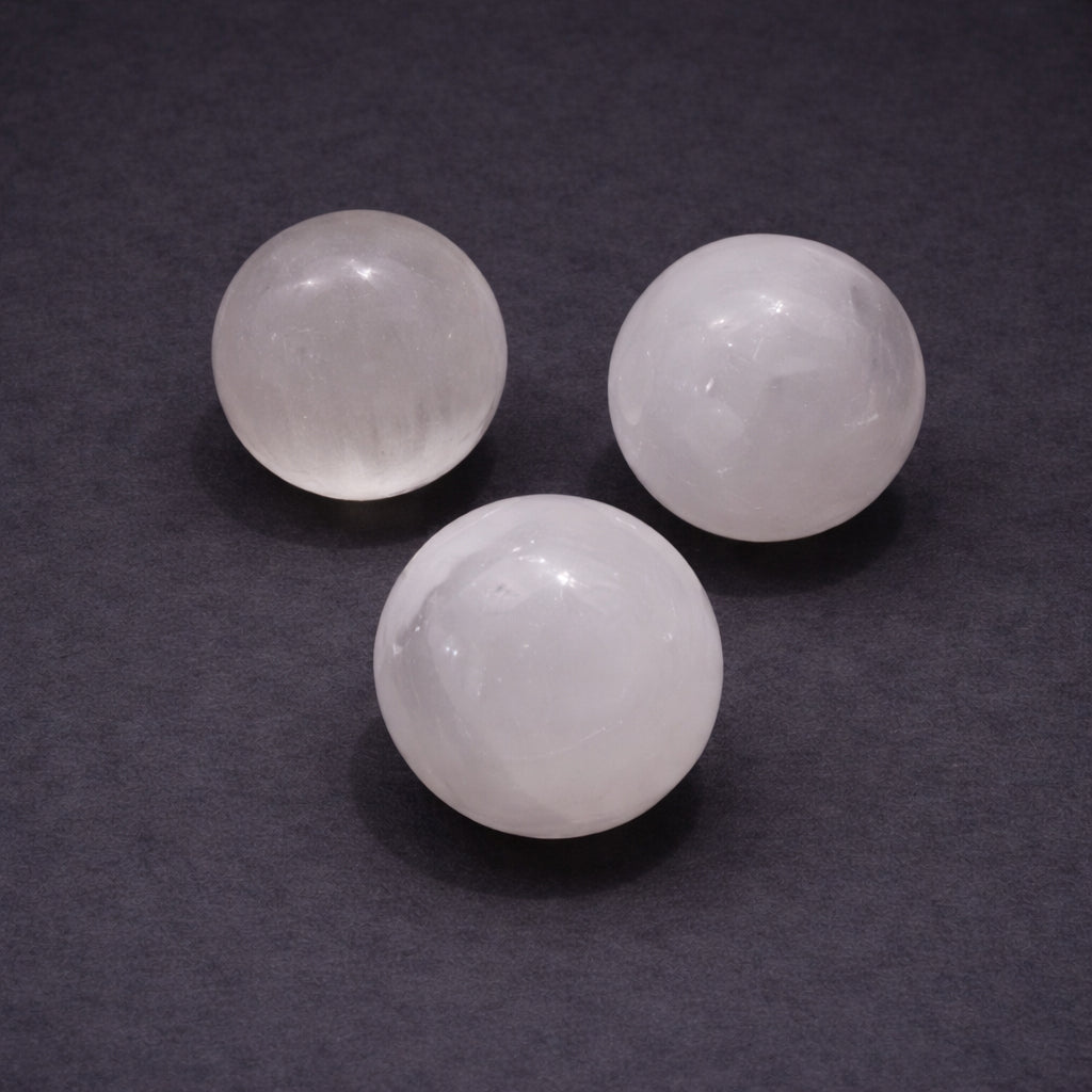 selenite sphere for clarity focus and energy balance