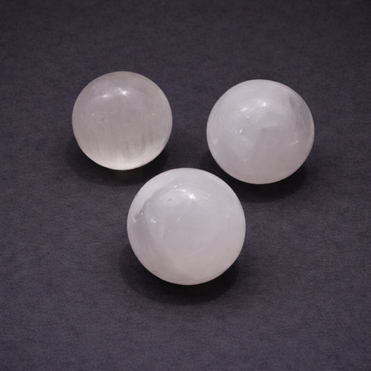 selenite sphere for clarity focus and energy balance