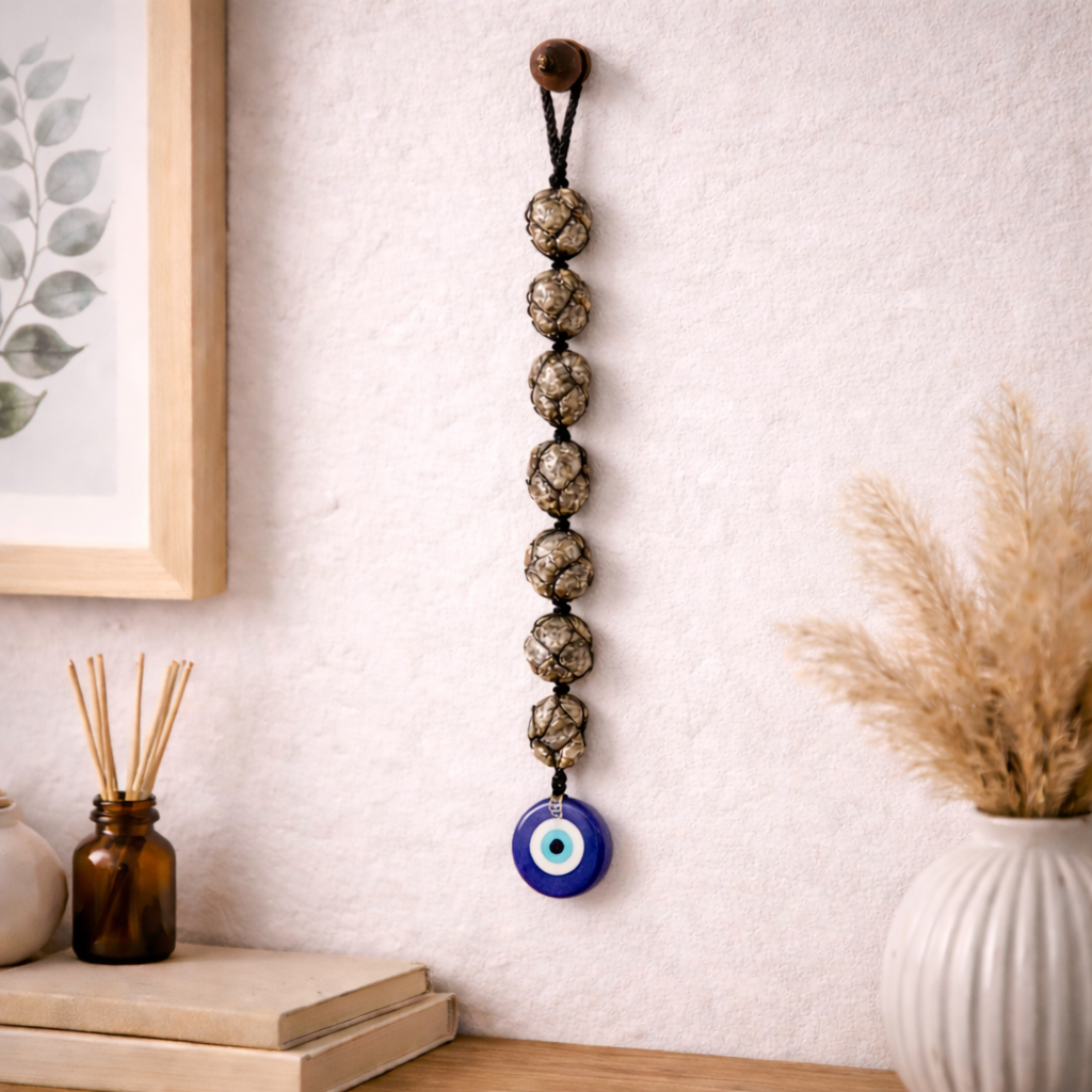 Pyrite Hanging With Evil Eye 1