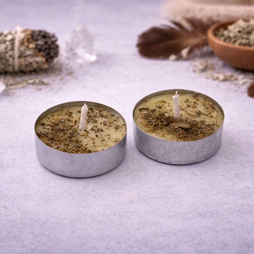 sage cleansing ritual candle
