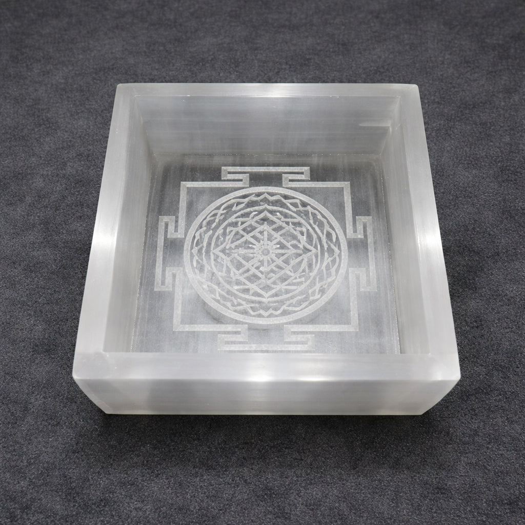 selenite shreeyantra box for clarity