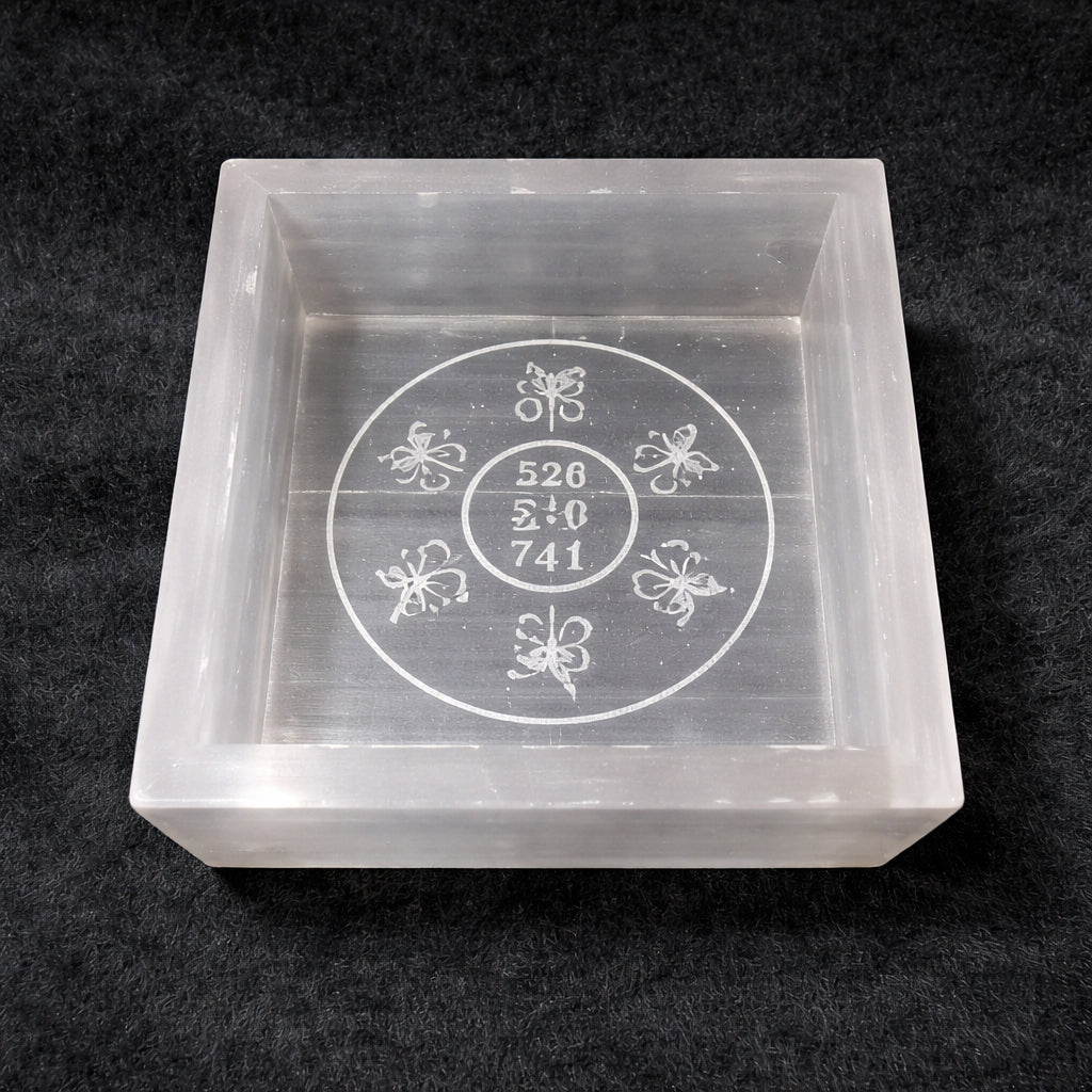 selenite carved box for calm energy and clarity
