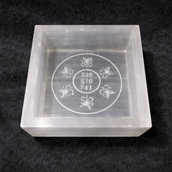 selenite carved box for calm energy and clarity