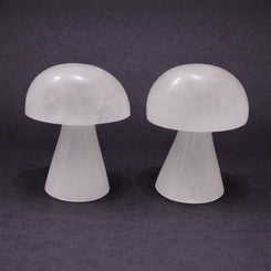 selenite mushroom for gentle energy cleansing