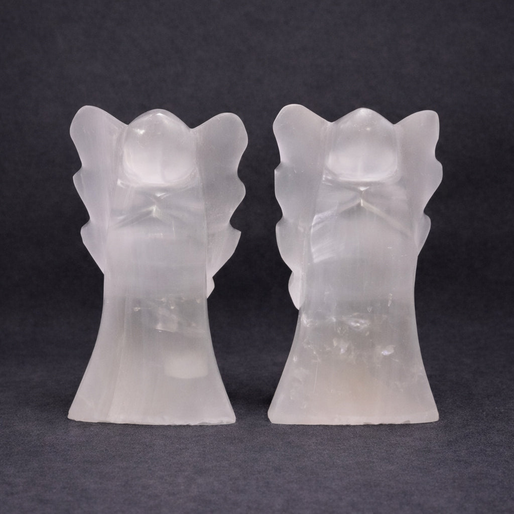 selenite angel for peace clarity and emotional calm