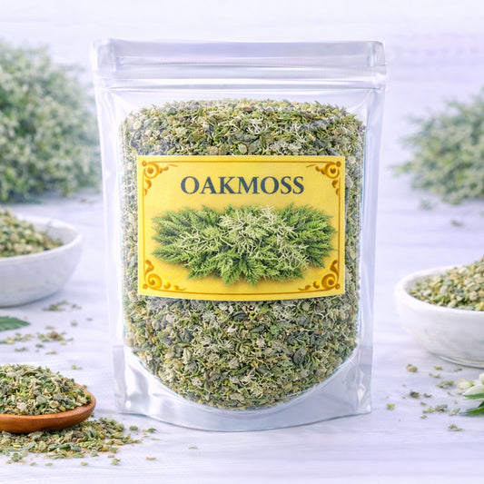 oakmoss for grounding stability and deep calm