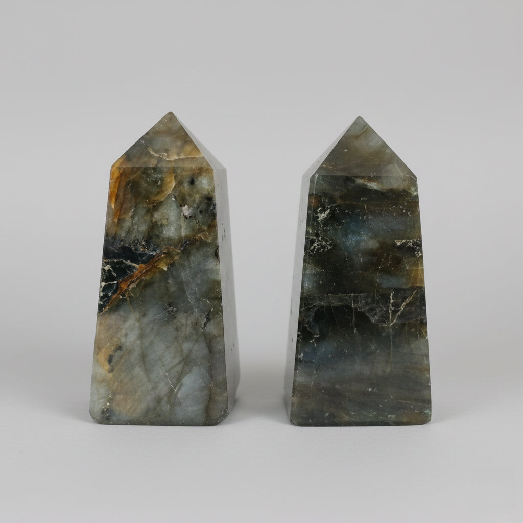 Labradorite crystal tower decor
