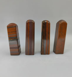 Tiger eye square loti crystal tower decor