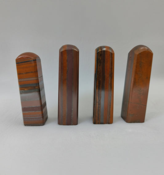 Tiger eye square loti crystal tower decor