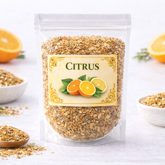 citrus herb for freshness clarity and uplifting energy