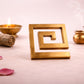 brass square helix for grounding and balance