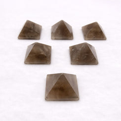 Smoky quartz crystal pyramid for decor