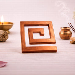 copper square helix for structured energy correction