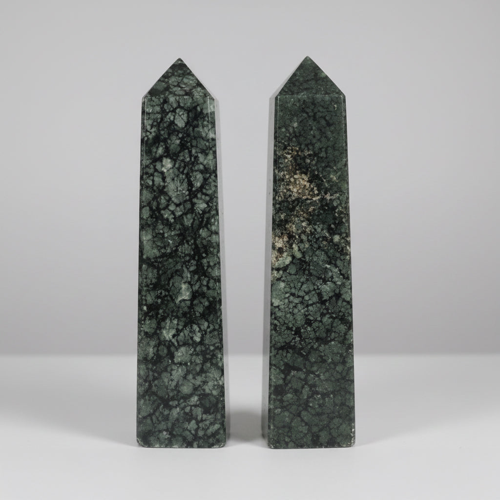 Flower tourmaline crystal tower decor