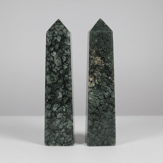 Flower tourmaline crystal tower decor