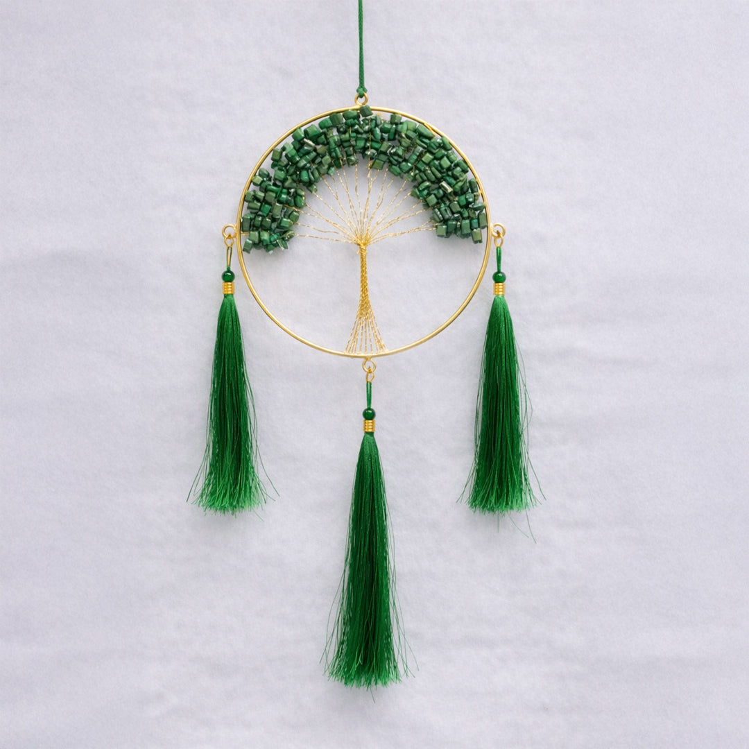 Green jade tree of life for home decor