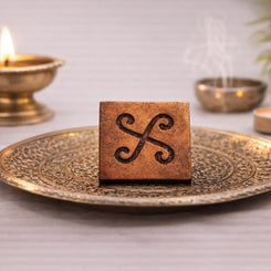 copper spiral block for energy activation and flow