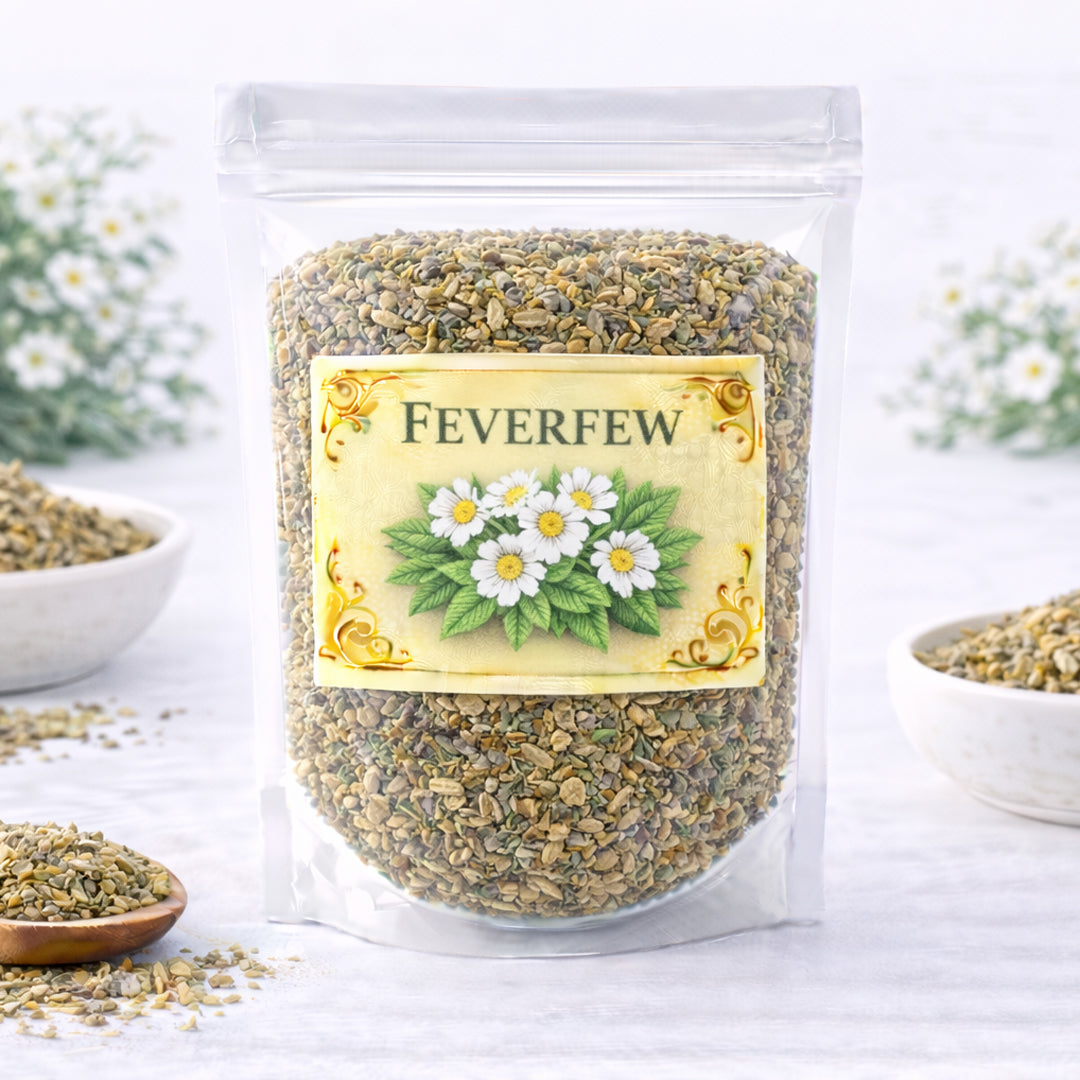feverfew herb for clarity calm and emotional relief