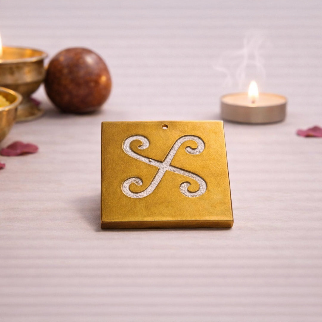 brass spiral block for grounding and balance