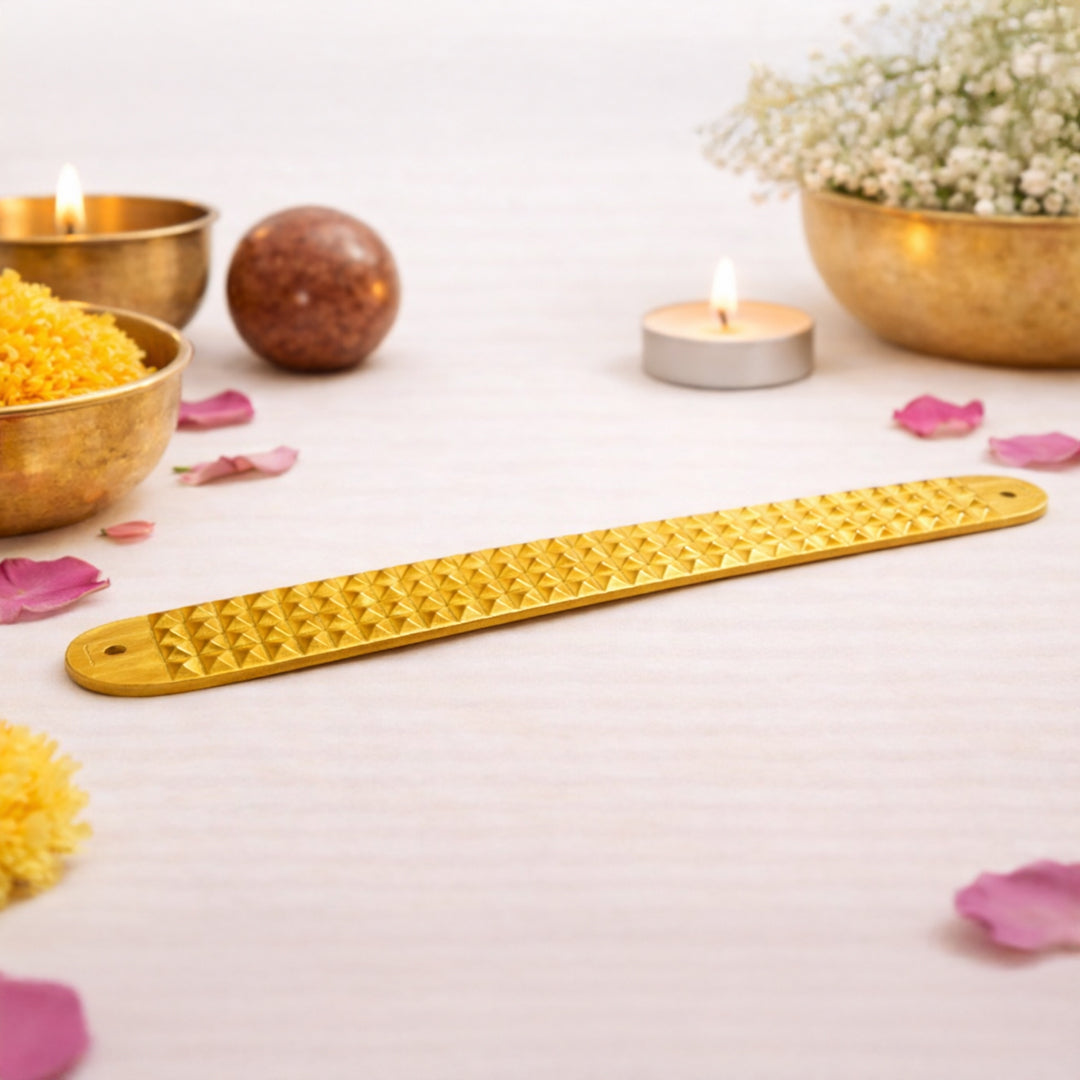 brass plate for energy balance and grounding