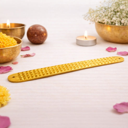 brass plate for energy balance and grounding