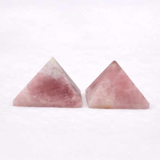 Rose crystal pyramid for home decor