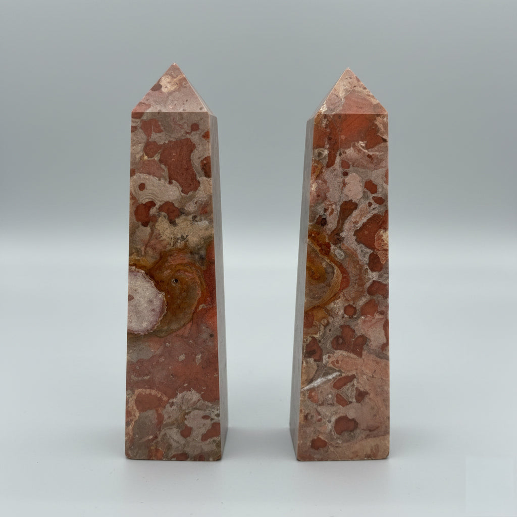 Bauxite crystal tower for home decor