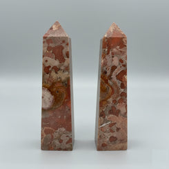 Bauxite crystal tower for home decor