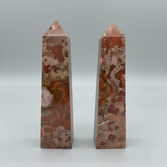 Bauxite crystal tower for home decor