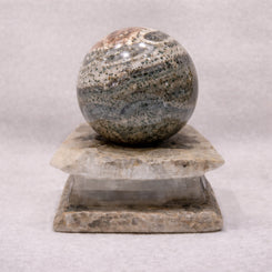rainforest jasper sphere for nurturing growth and balance