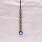 pyrite evil eye hanging for protection and confidence
