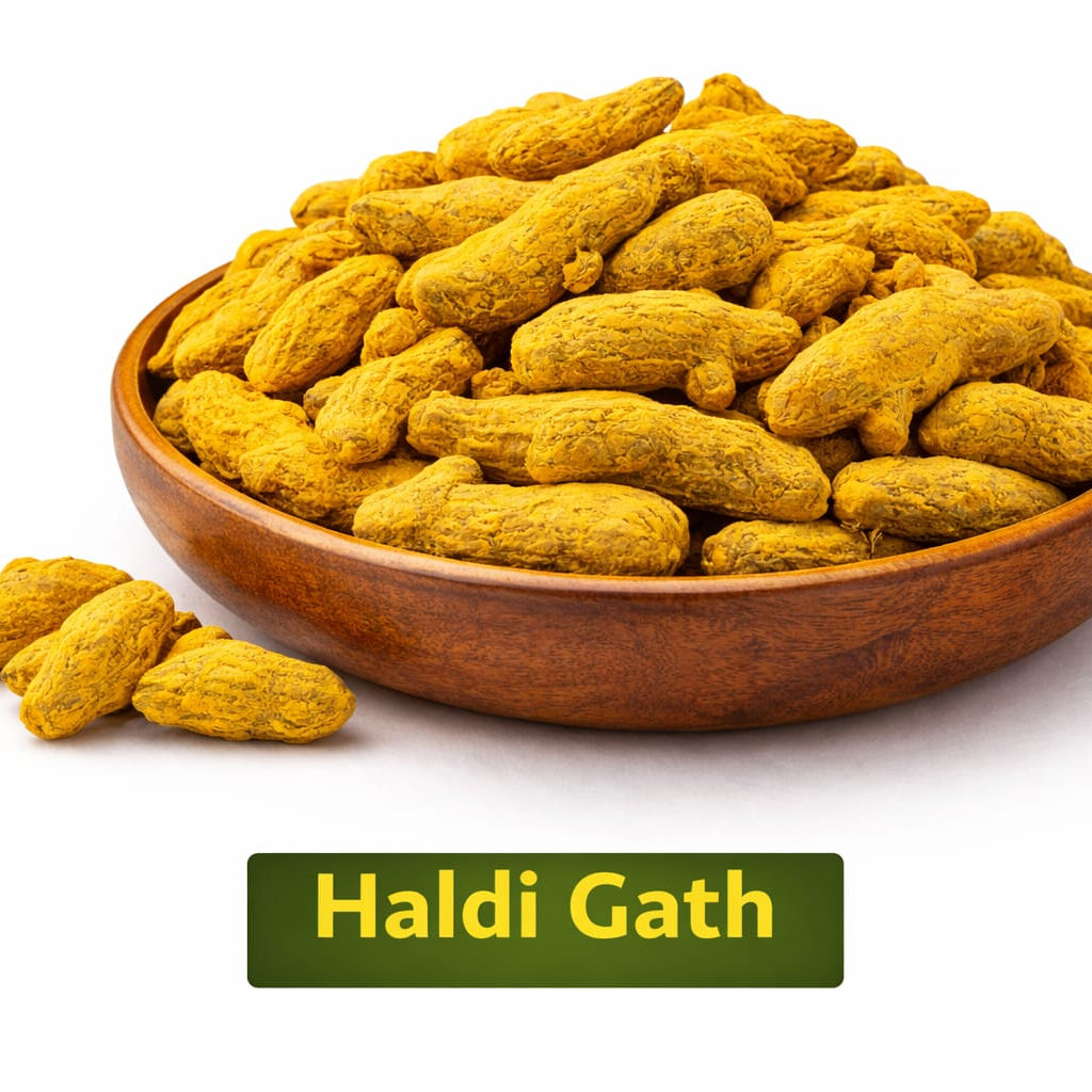 haldi gath turmeric root for pooja rituals