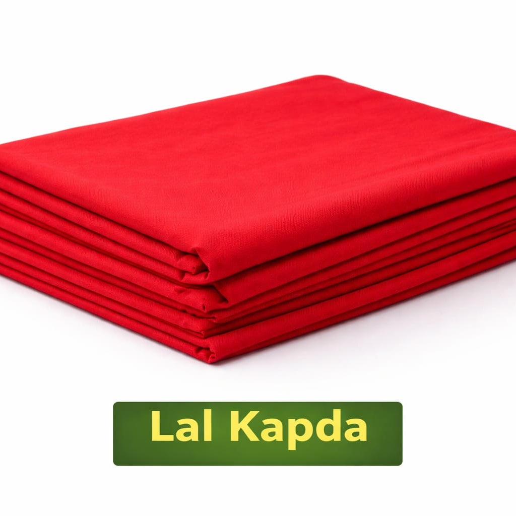 lal kapda red cloth for pooja rituals