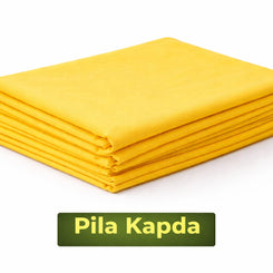 pila kapda yellow cloth for pooja