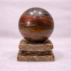 tiger eye sphere for motivation protection and strength