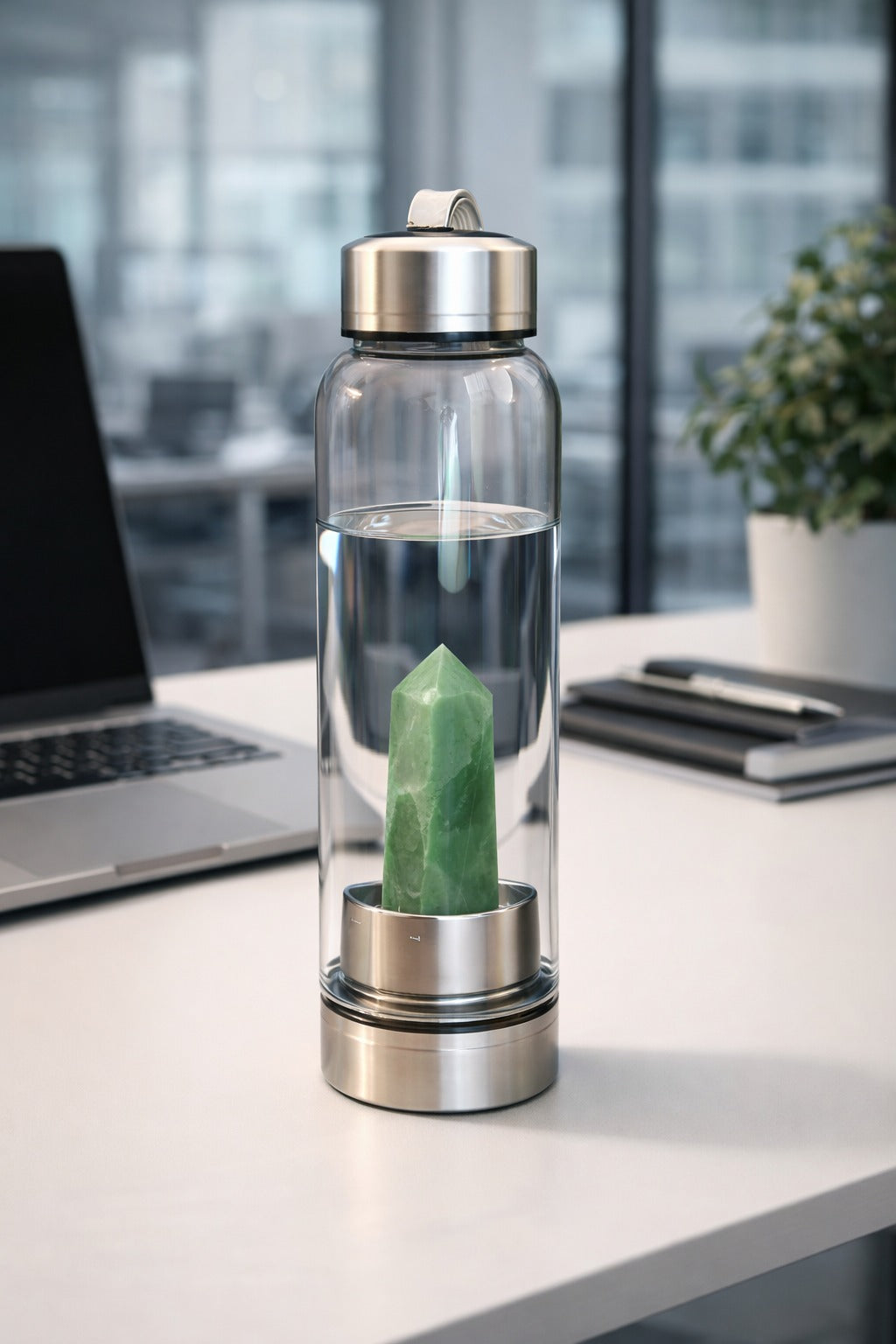 Aventurine Crystal Bottle