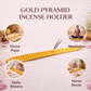 gold Pyramid incense holder