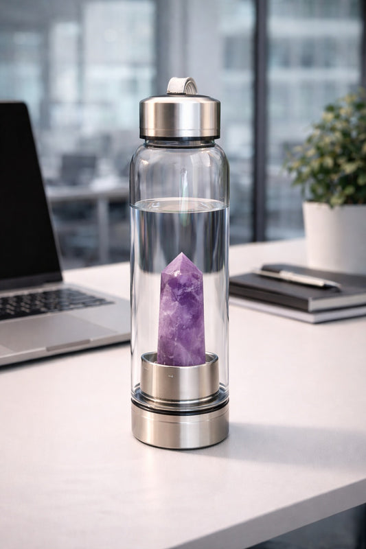 Amethyst Crystal Bottles