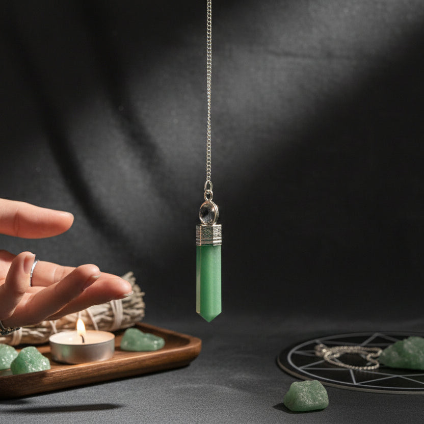 Green Aventurine Crystal Pendulum