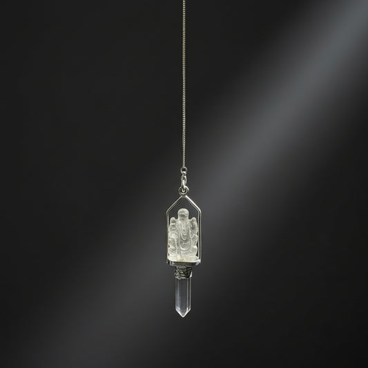 Clear Quartz Angel Pendulum