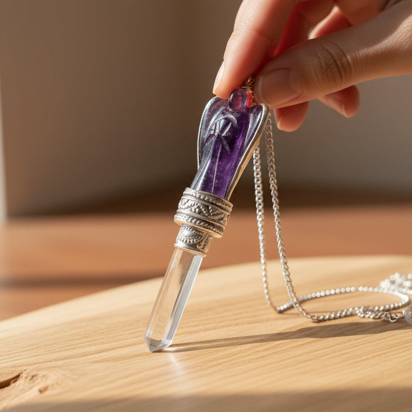 Amethyst Angel Pendulum
