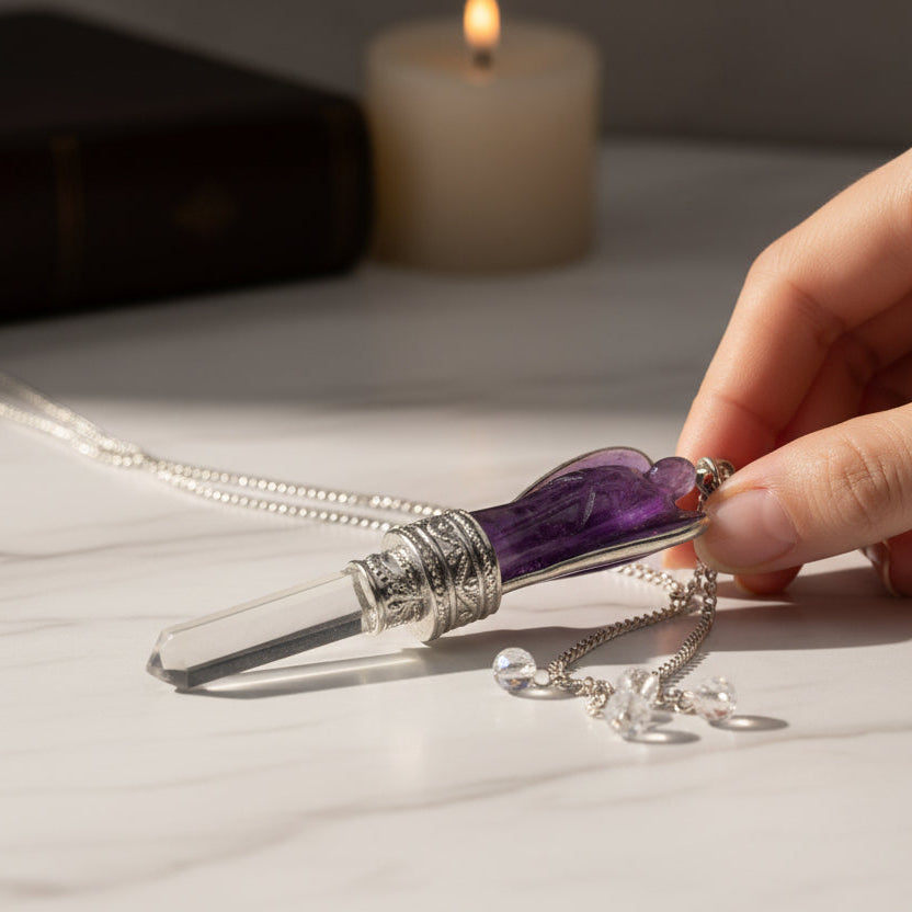 Amethyst Angel Pendulum