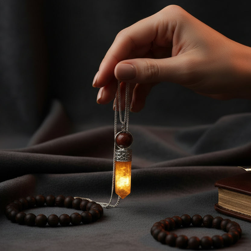 Natural Red Carnelian pendulum
