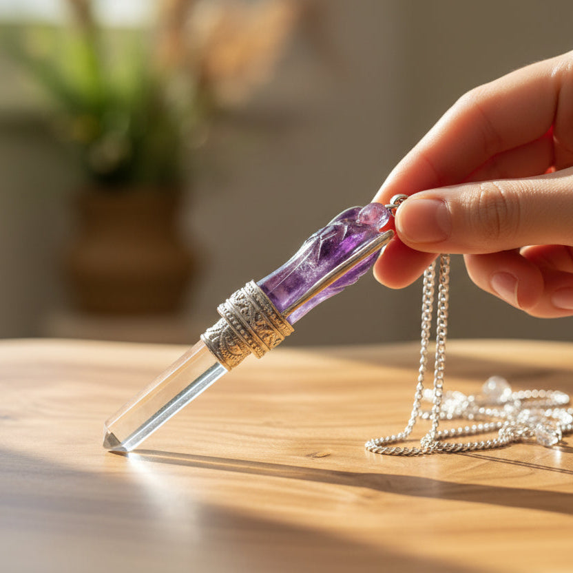 Amethyst Angel Pendulum